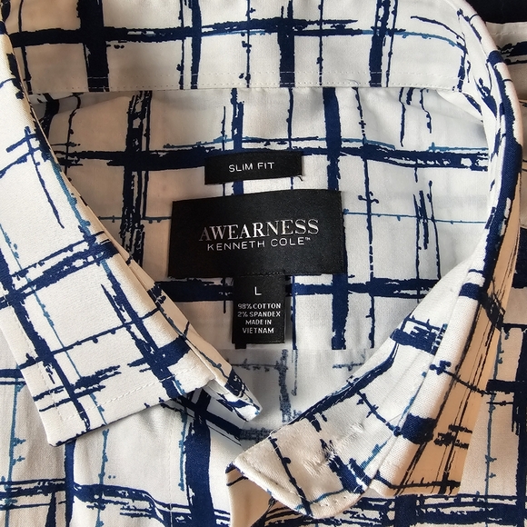 LG Kenneth Cole L/S Geometric shirt - Picture 4 of 4